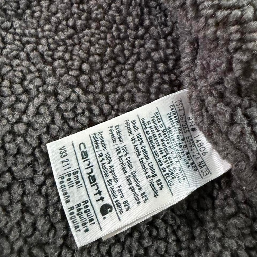 Carhartt Sandstone Sherpa Mock Duck Lined Workwear Vest Small 14806 - Picture 6 of 8